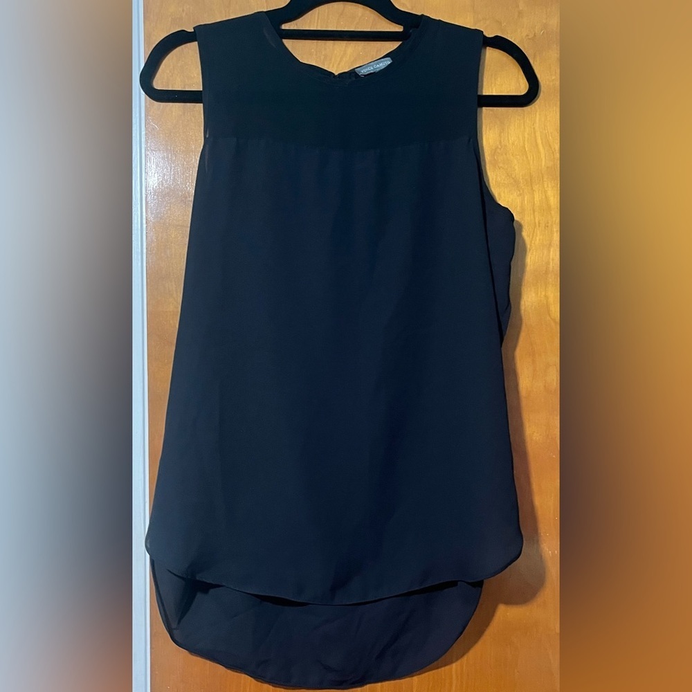 Vince Camuto Black Sleeveless Blouse